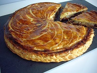 Galette frangipane poire chocolat